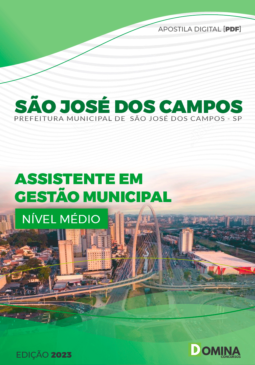Pref São José dos Campos SP 2023 Assistente Gestão Municipal