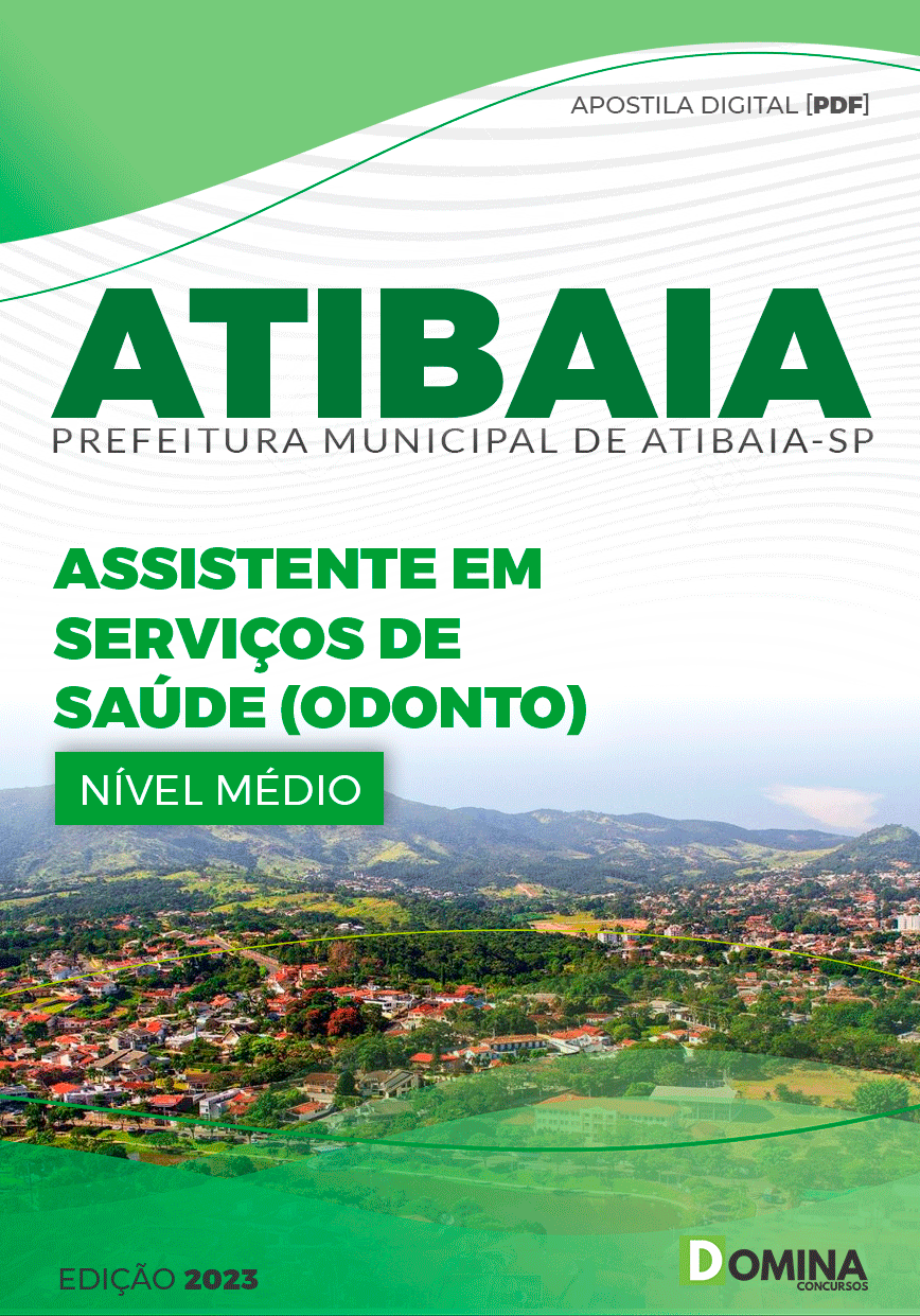 Apostila Pref Atibaia SP 2023 Assistente Serviços Saúde Odonto