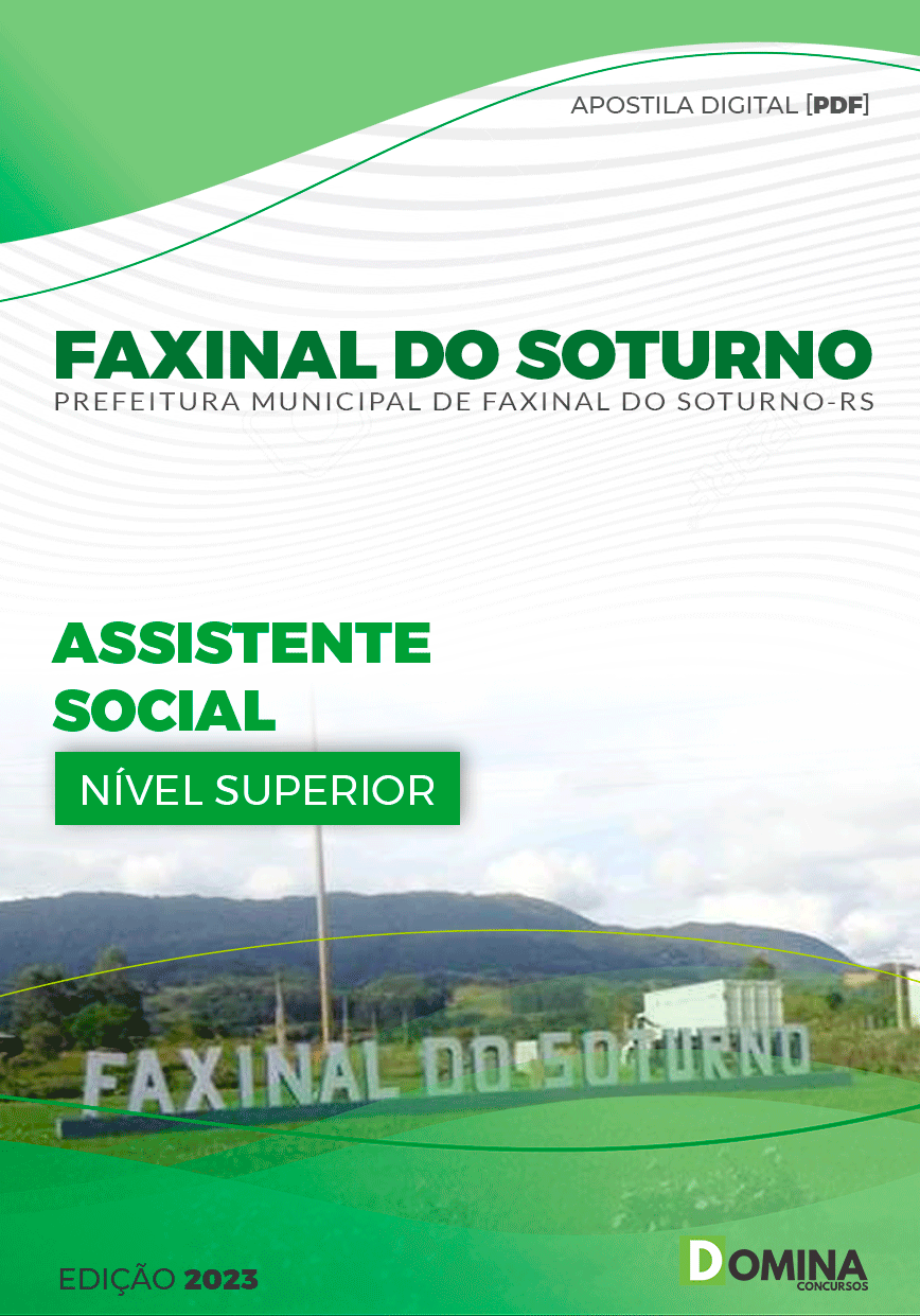 Apostila Pref Faxinal Soturno RS 2023 Assistente Social