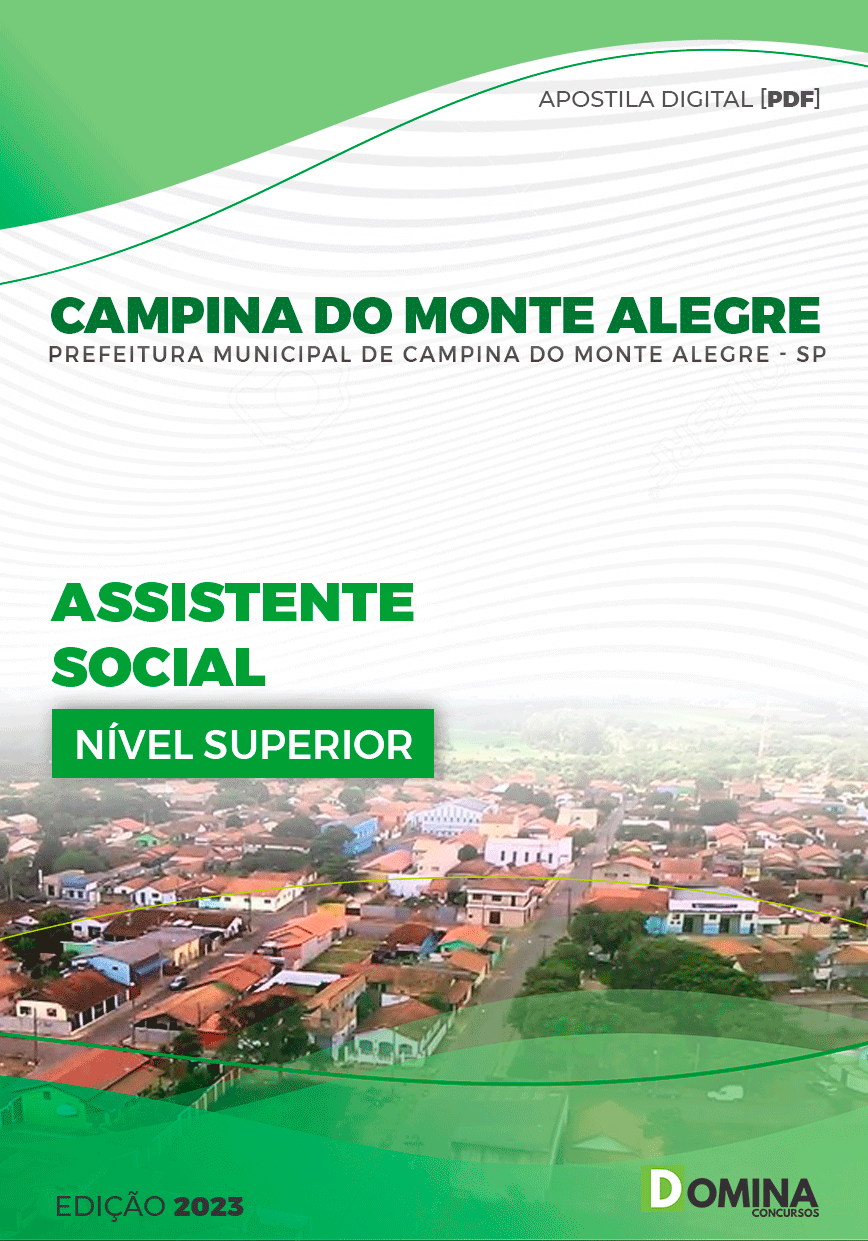 Pref Campina do Monte Alegre SP 2023 Assistente Social
