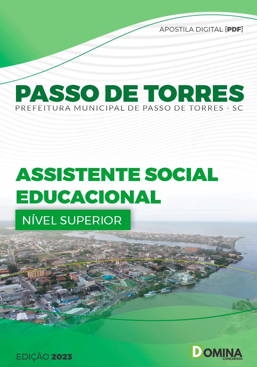 Pref Passo de Torres SC 2023 Assistente Social Educacional