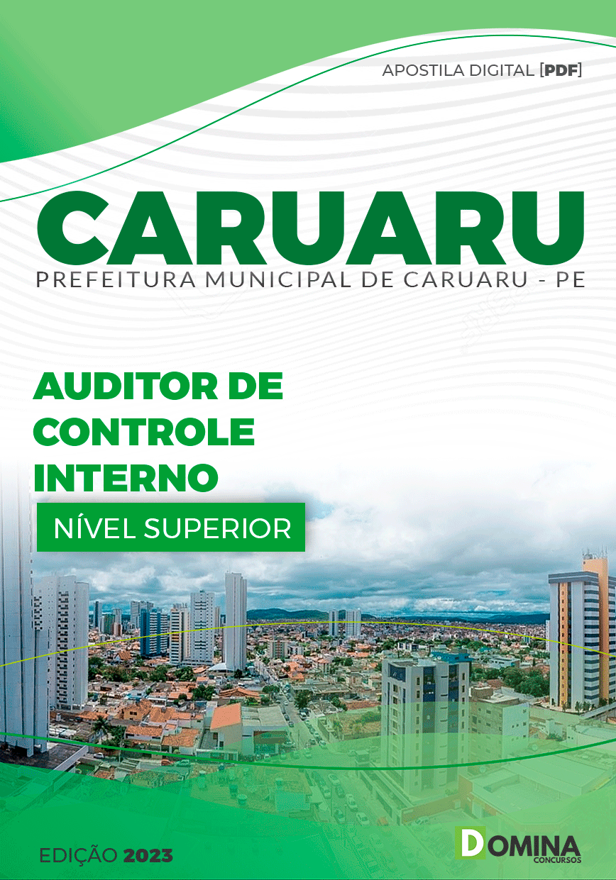 Apostila Pref Caruaru PE 2023 Auditor Controle Interno