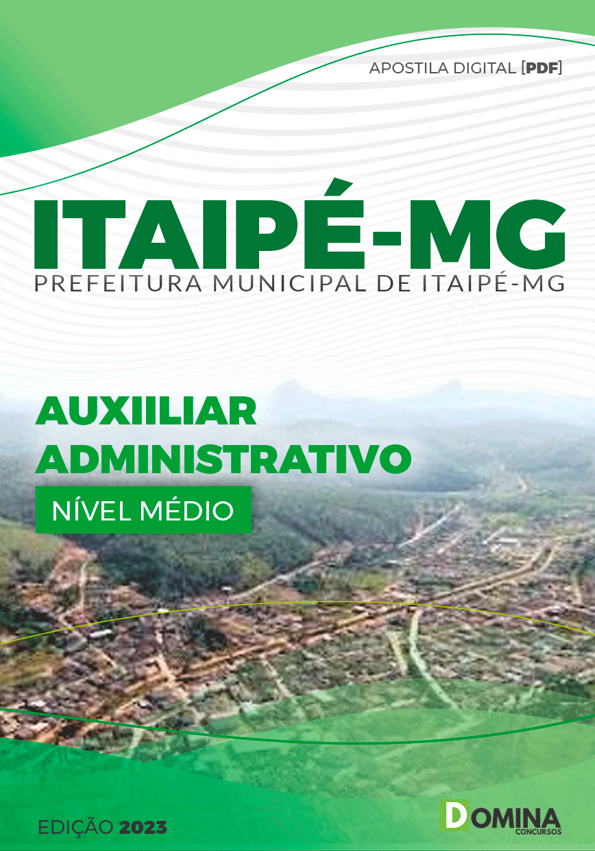 Apostila Pref Itaipé MG 2023 Auxiliar Administração