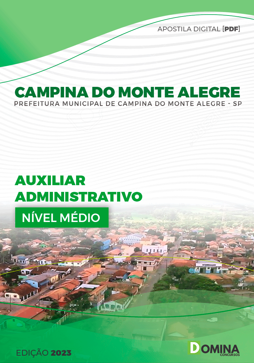 Pref Campina do Monte Alegre SP 2023 Auxiliar Administrativo