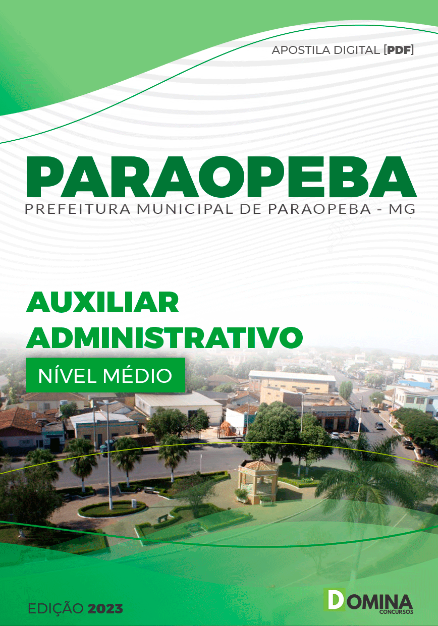 Apostila Pref Paraopeba MG 2023 Auxiliar Administrativo