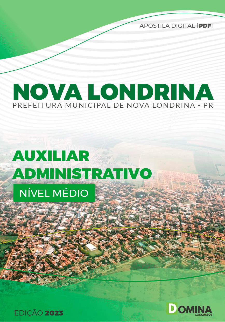 Apostila Pref Nova Londrina PR 2023 Auxiliar Administrativo