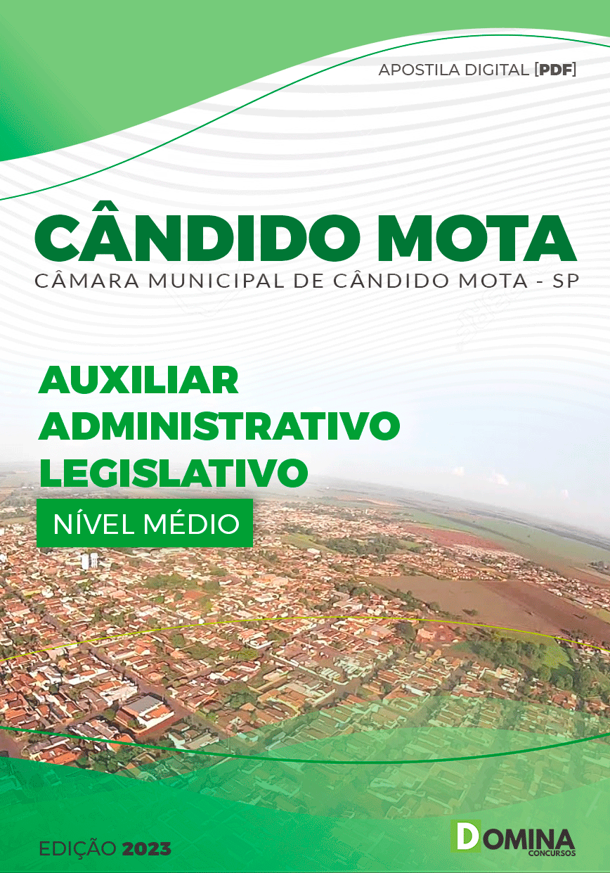 Câmara Cândido Mota SP 2023 Auxiliar Administrativo Legislativo