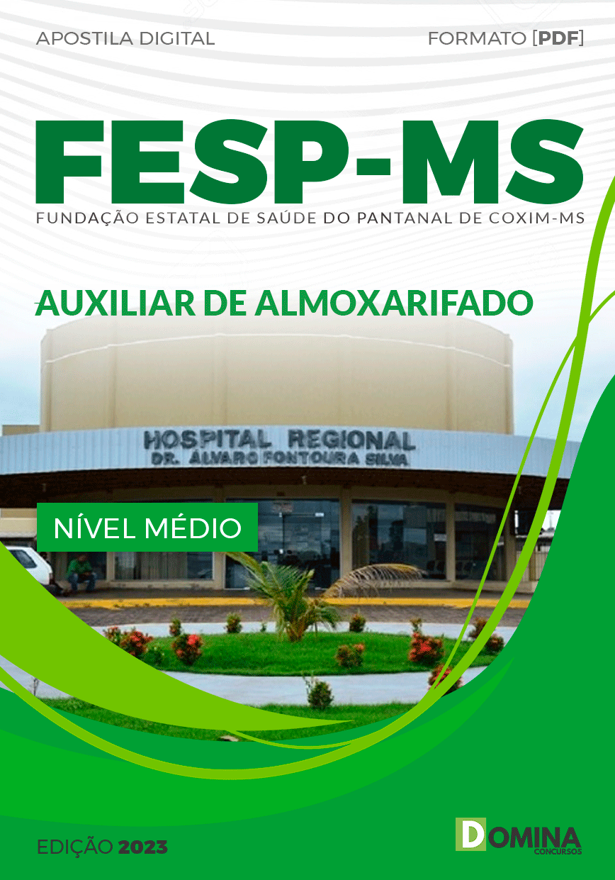 Apostila Concurso FESP MS 2023 Auxiliar Almoxarifado