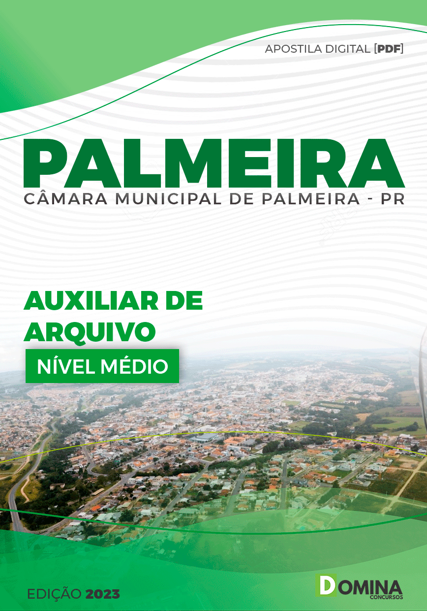 Apostila Câmara Palmeira PR 2023 Auxiliar de Arquivo