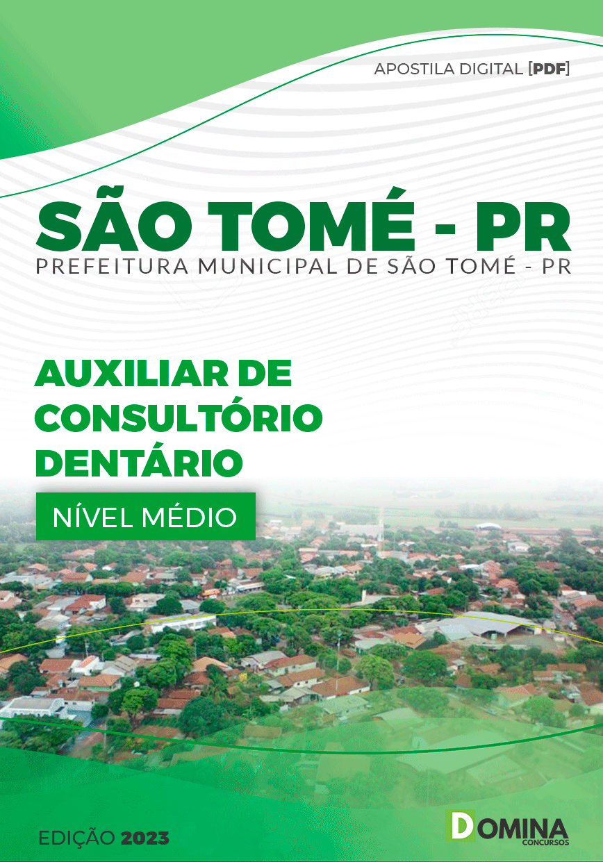Apostila Pref São Tomé PR 2023 Auxiliar Consultório Dentário