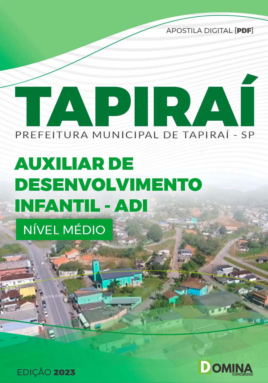 Apostila Pref Tapiraí SP 2023 Auxiliar Desenvolvimento Infantil