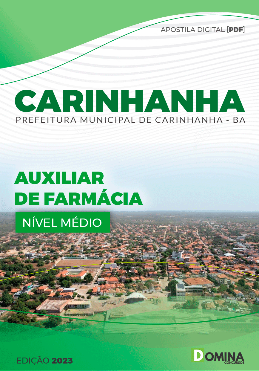 Apostila Pref Carinhanha BA 2023 Auxiliar Farmácia