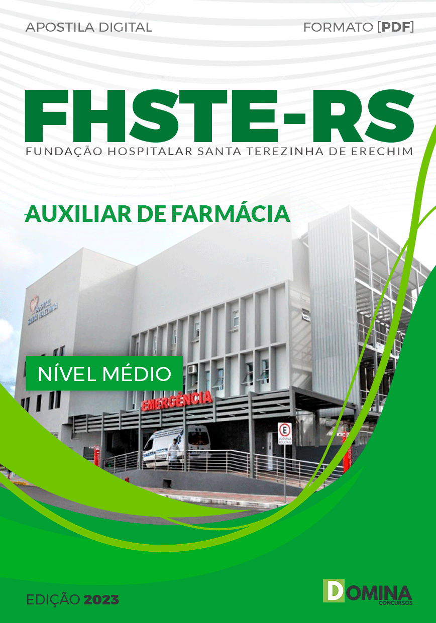 Apostila Concurso FHSTE RS 2023 Auxiliar Farmácia