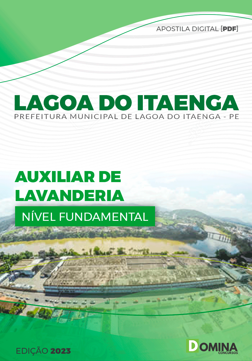 Apostila Pref Lagoa de Itaenga PE 2023 Auxiliar Lavanderia