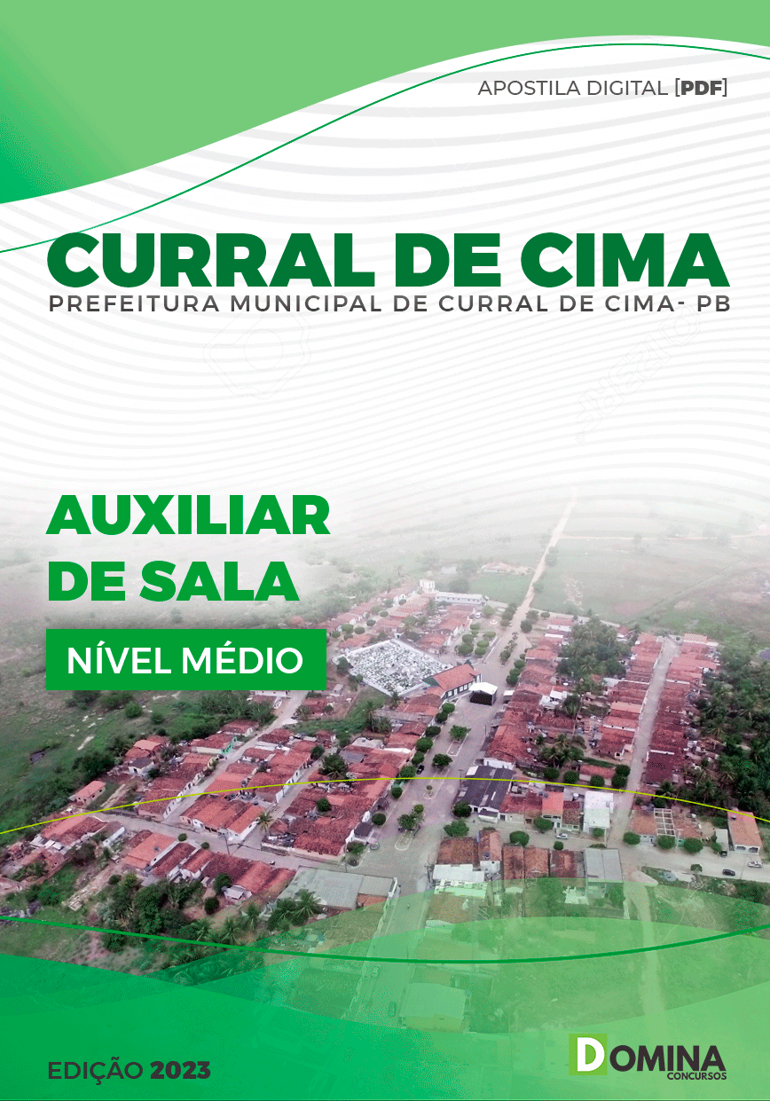 Apostila Pref Curral de Cima PB 2023 Auxiliar Sala