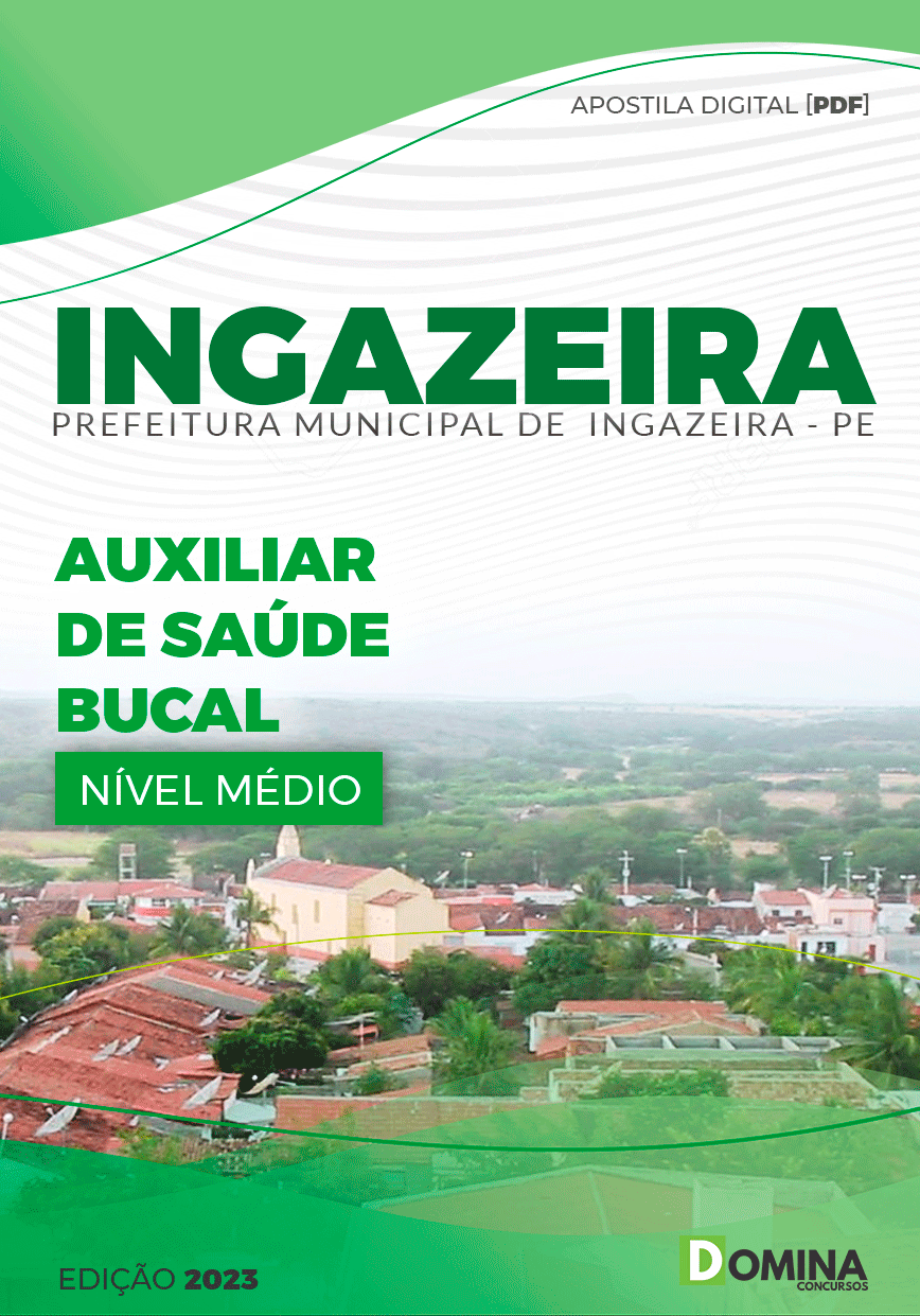 Apostila Pref Ingazeira PE 2023 Auxiliar Saúde Bucal