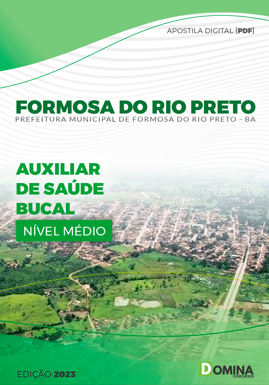 Apostila Pref Formosa Rio Preto BA 2023 Auxiliar Saúde Bucal