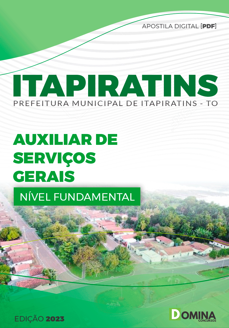 Apostila Pref Itapiratins TO 2023 Auxiliar de Serviços Gerais