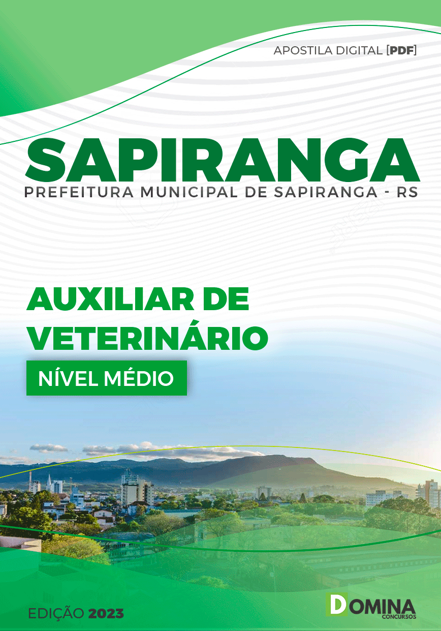 Apostila Pref Sapiranga RS 2023 Auxiliar Veterinário