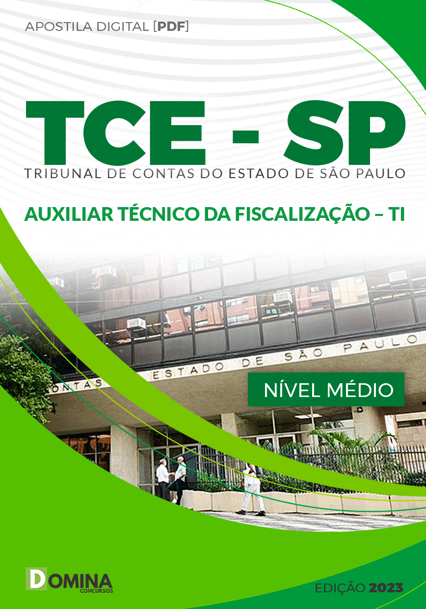 Apostila TCE SP 2023 Auxiliar Técnico da Fiscalização de TI