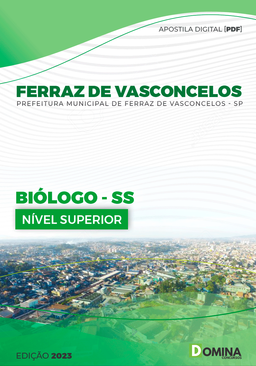 Apostila Pref Ferraz Vasconcelos SP 2023 Biólogo