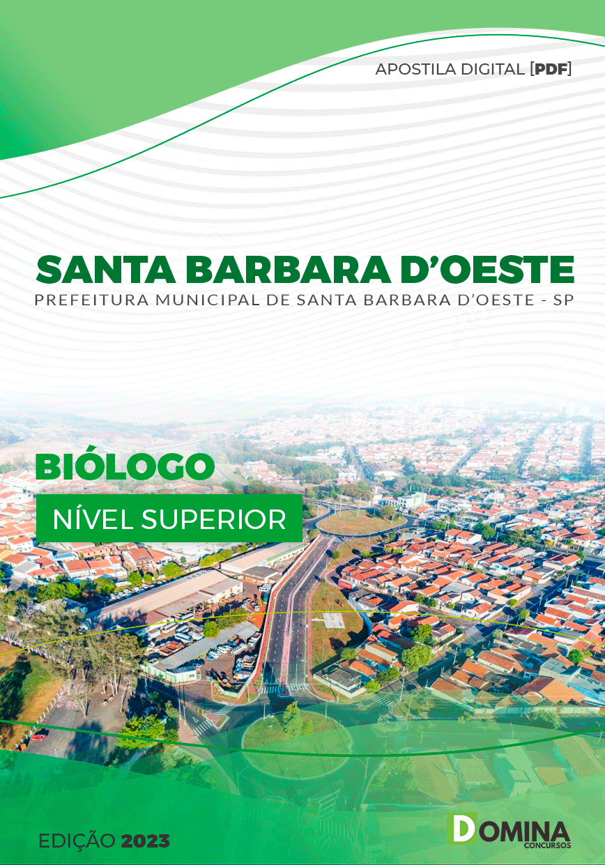 Apostila Concurso Pref Santa Barbara d’Oeste SP 2023 Biólogo