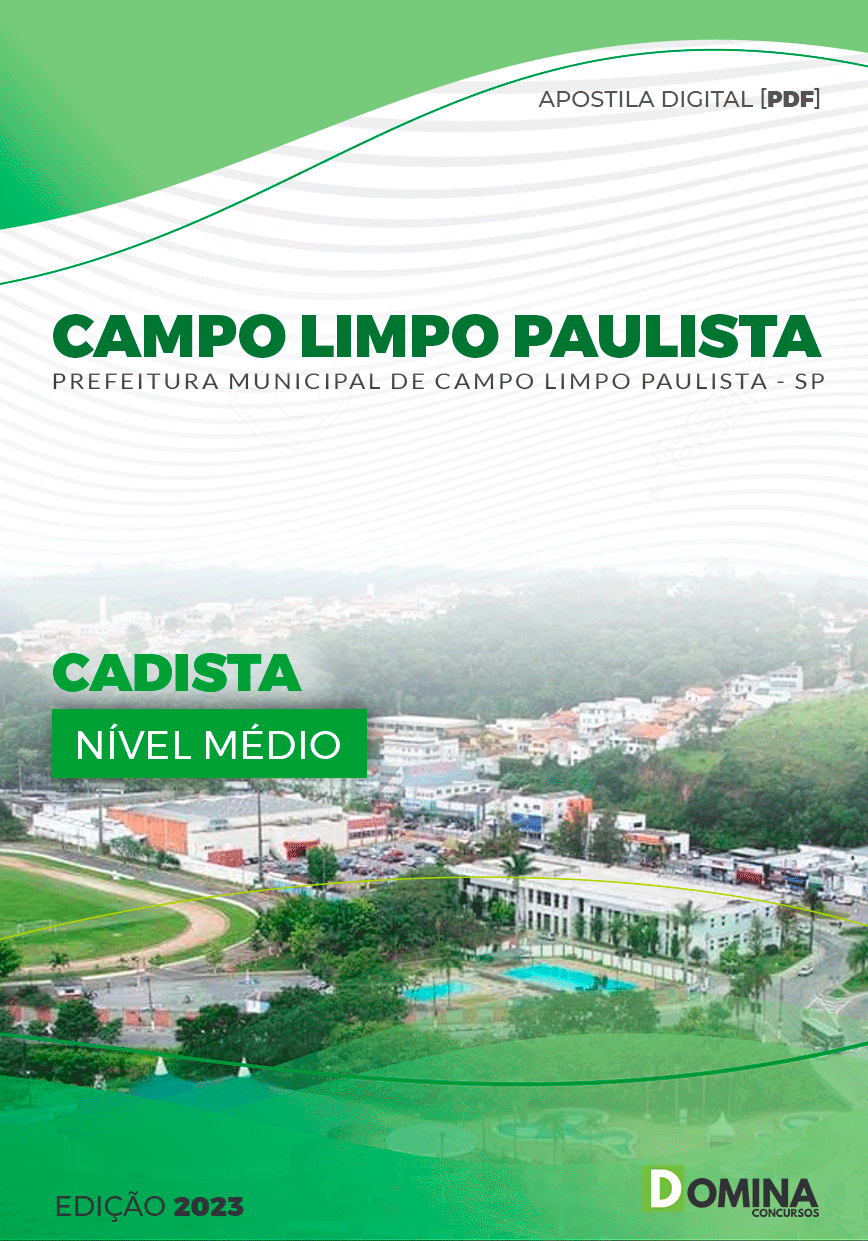 Apostila Pref Campo Limpo Paulista SP 2023 Cadista