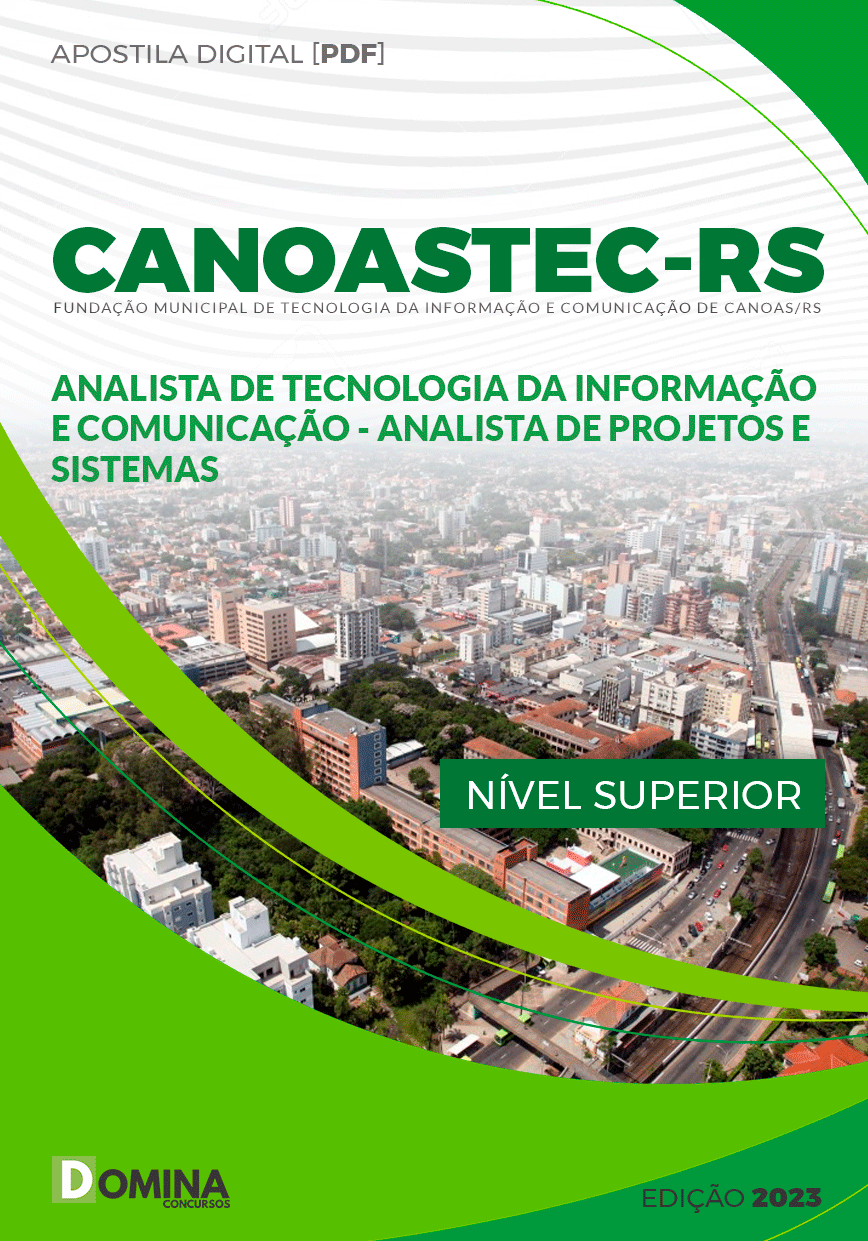 Apostila CANOASTEC RS 2023 Analista Projetos Sistemas