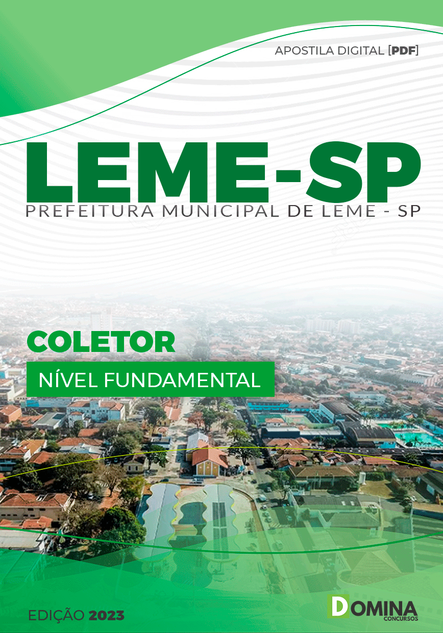 Apostila Pref Leme SP 2023 Coletor