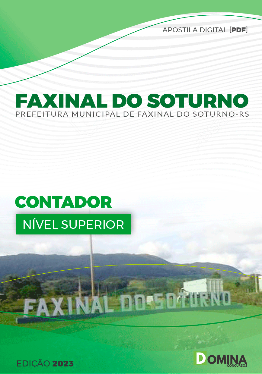 Apostila Pref Faxinal Soturno RS 2023 Contador