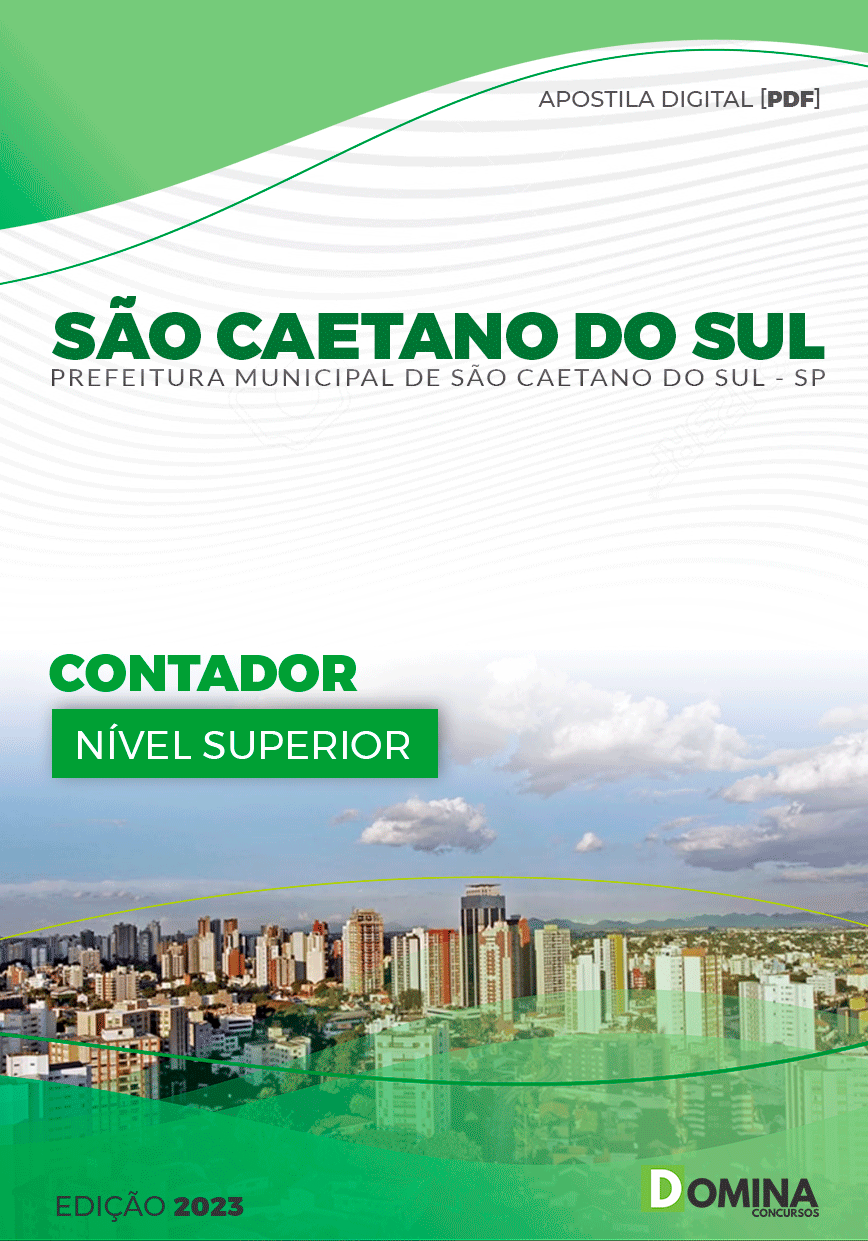 Apostila Pref São Caetano do Sul SP 2023 Contador