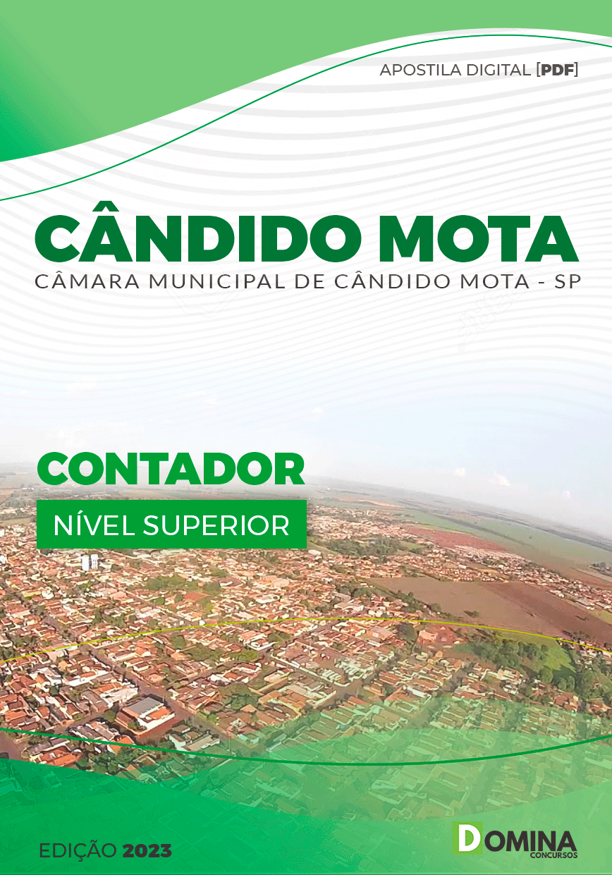 Apostila Câmara Cândido Mota SP 2023 Contador