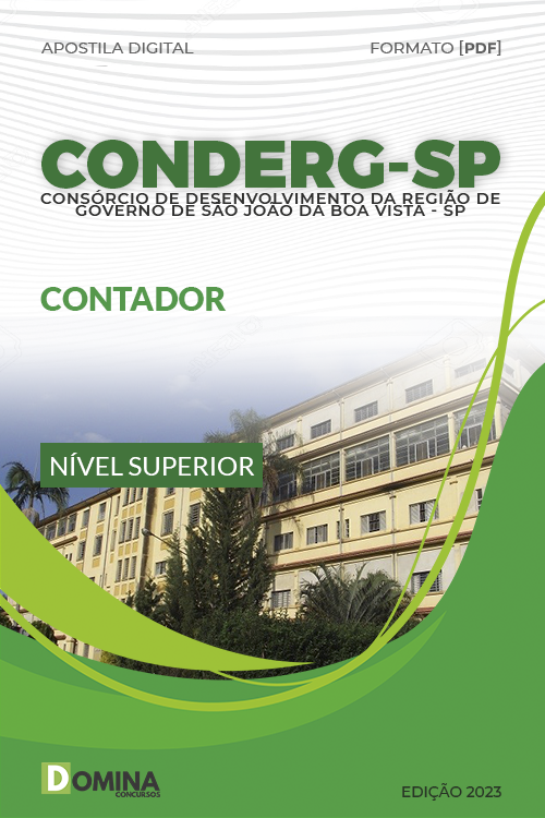 Apostila CONDERG SP 2023 Contador