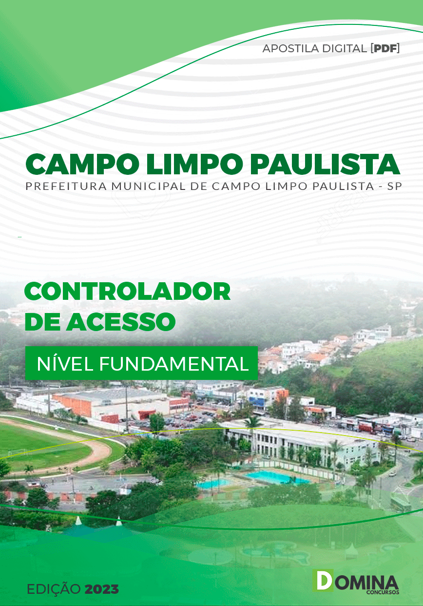 Apostila Pref Campo Limpo Paulista SP 2023 Controlador Acesso
