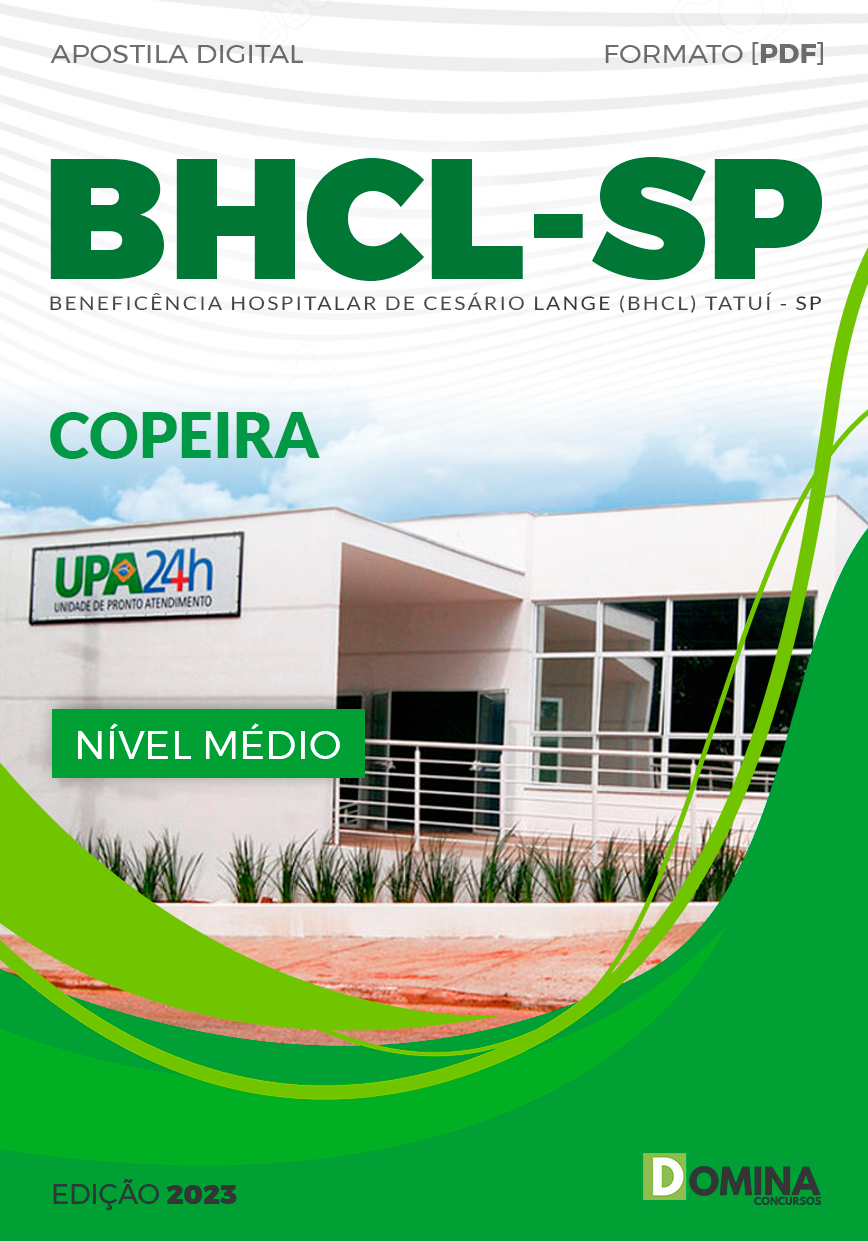 Apostila Processo Seletivo BHCL SP 2023 Copeira
