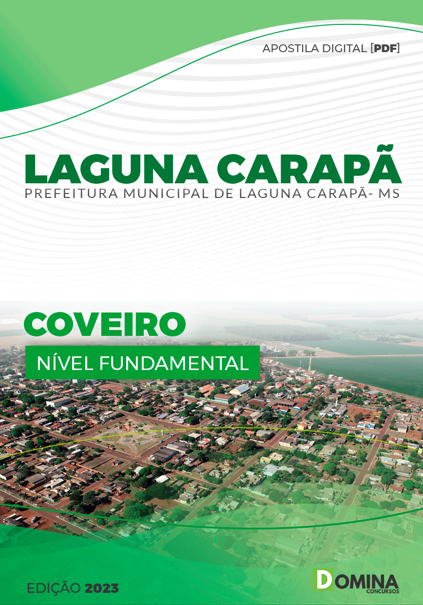 Apostila Concurso Pref Laguna Carapã MS 2023 Coveiro