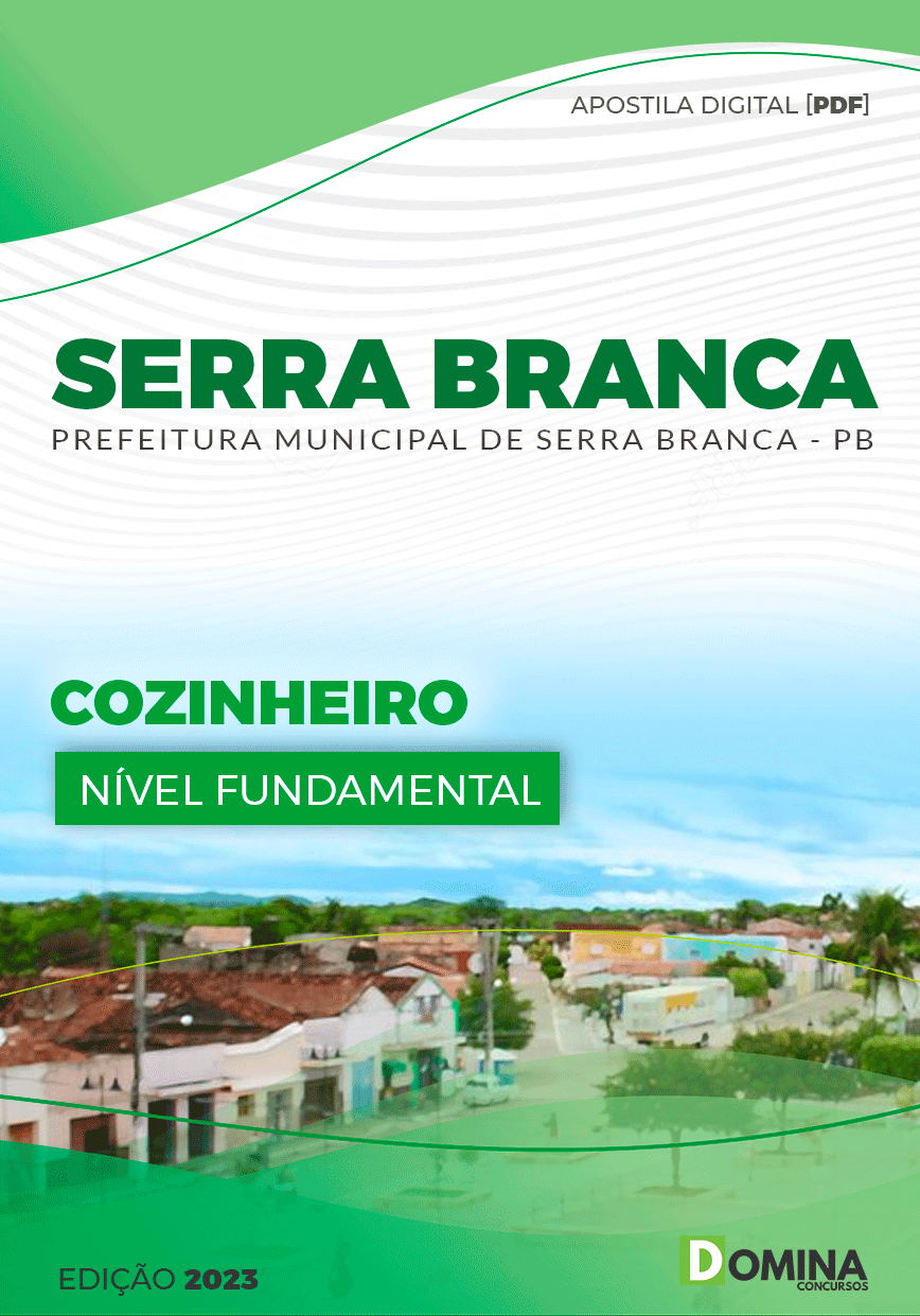 Apostila Concurso Pref Serra Branca PB 2023 Cozinheiro