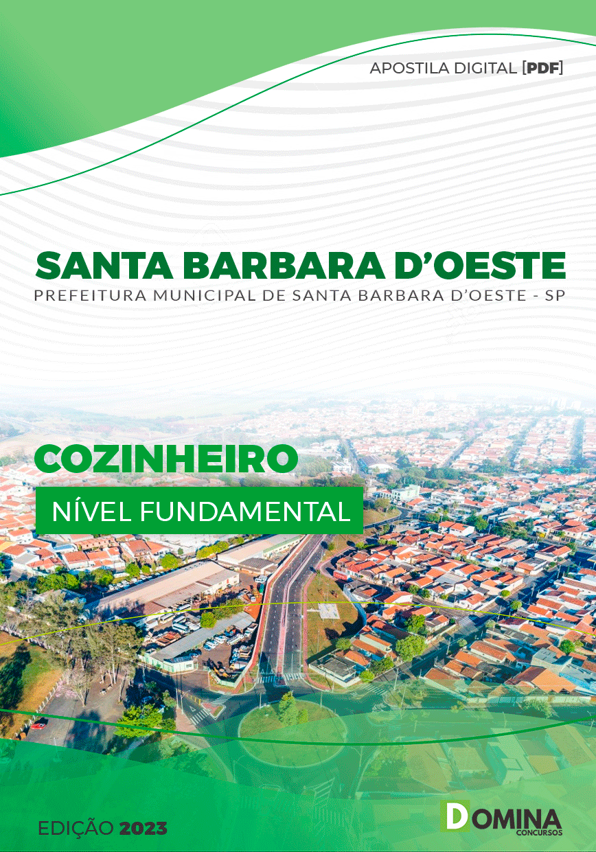 Apostila Pref Santa Barbara d’Oeste SP 2023 Cozinheiro