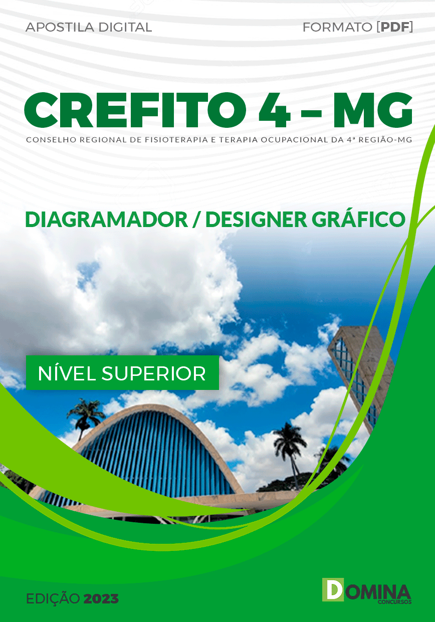 Apostila Concurso CREFITO 4 MG 2023 Designer Gráfico