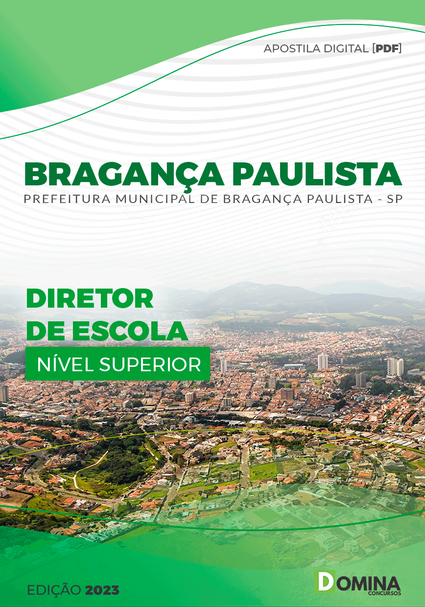 Apostila Pref Bragança Paulista SP 2023 Diretor Escola