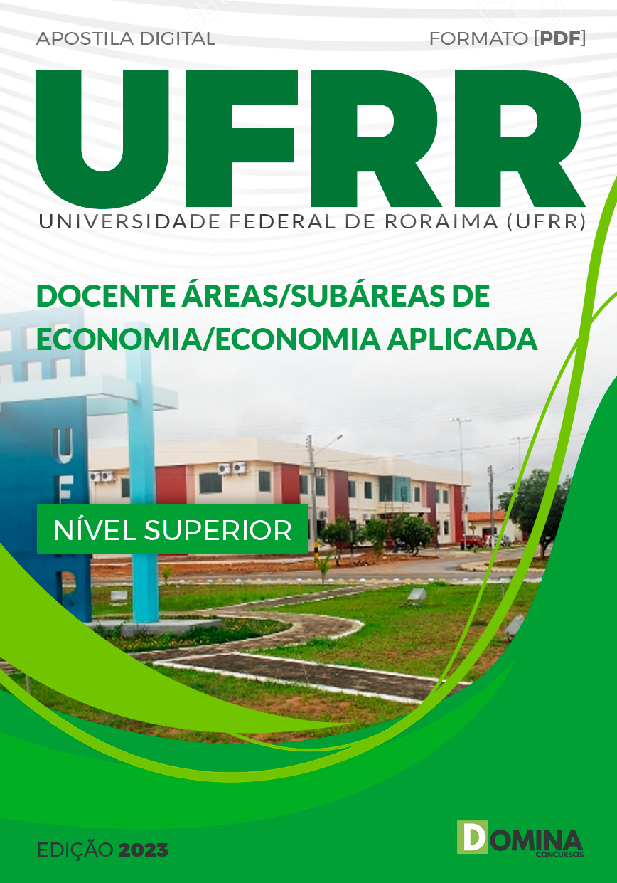 Apostila UFRR 2023 Docente Área Econômica Economia Aplicada