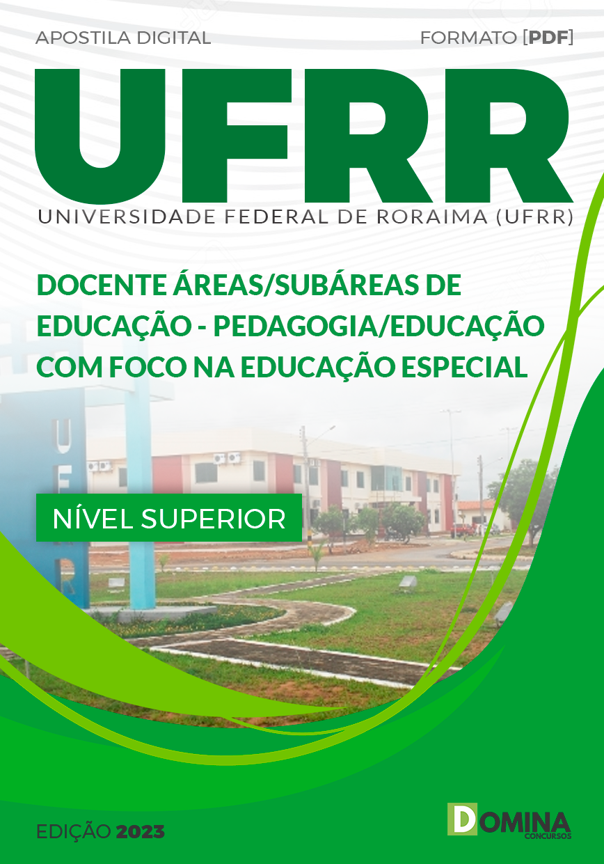 Apostila UFRR 2023 Docente Área Educação Educação Especial
