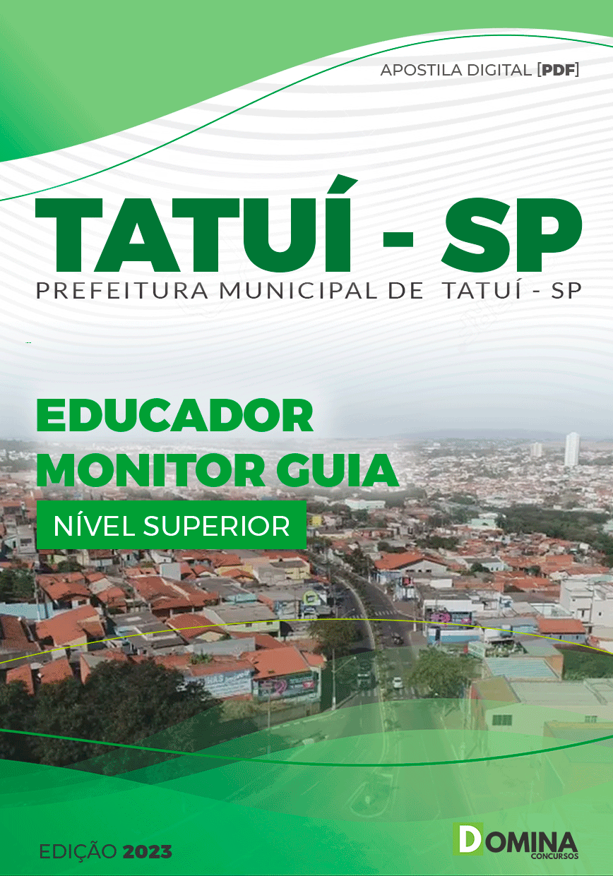 Apostila Concurso Pref Tatuí SP 2023 Educador Monitor Guia