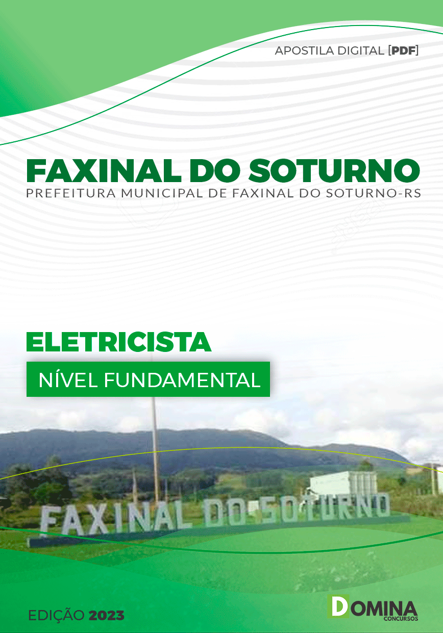 Apostila Pref Faxinal Soturno RS 2023 Eletricista