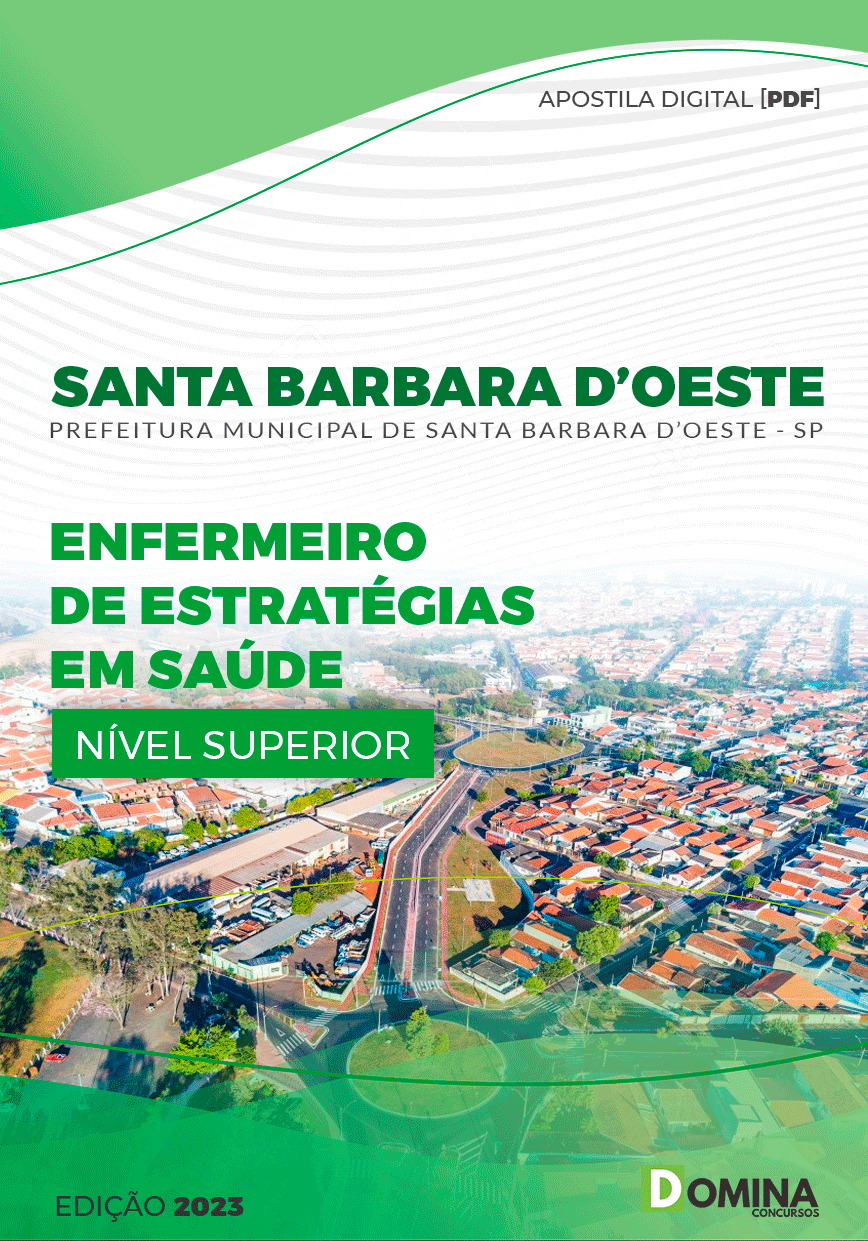 Apostila Pref Santa Barbara d’Oeste SP 2023 Enfermeiro Estratégias Saúde