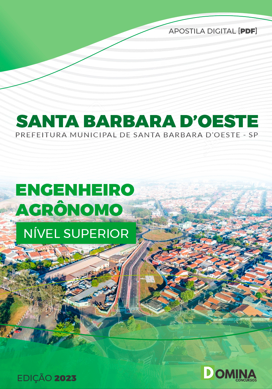 Apostila Pref Santa Barbara d’Oeste SP 2023 Engenheiro Agrônomo