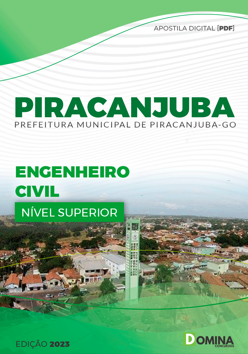 Apostila Concurso Pref Piracanjuba GO 2023 Engenheiro Civil