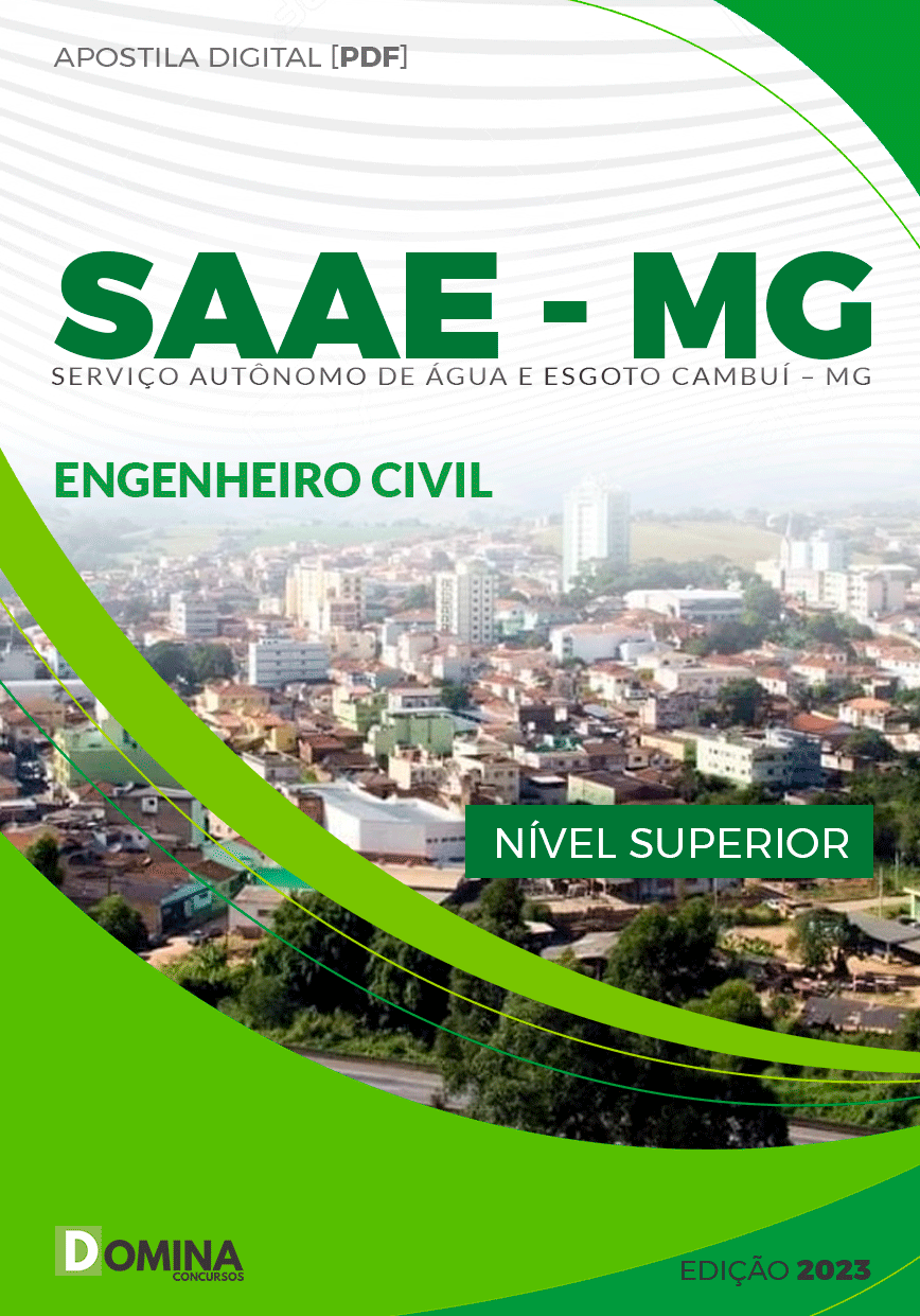 Apostila Concurso SAAE Cambuí MG 2023 Engenheiro Civil