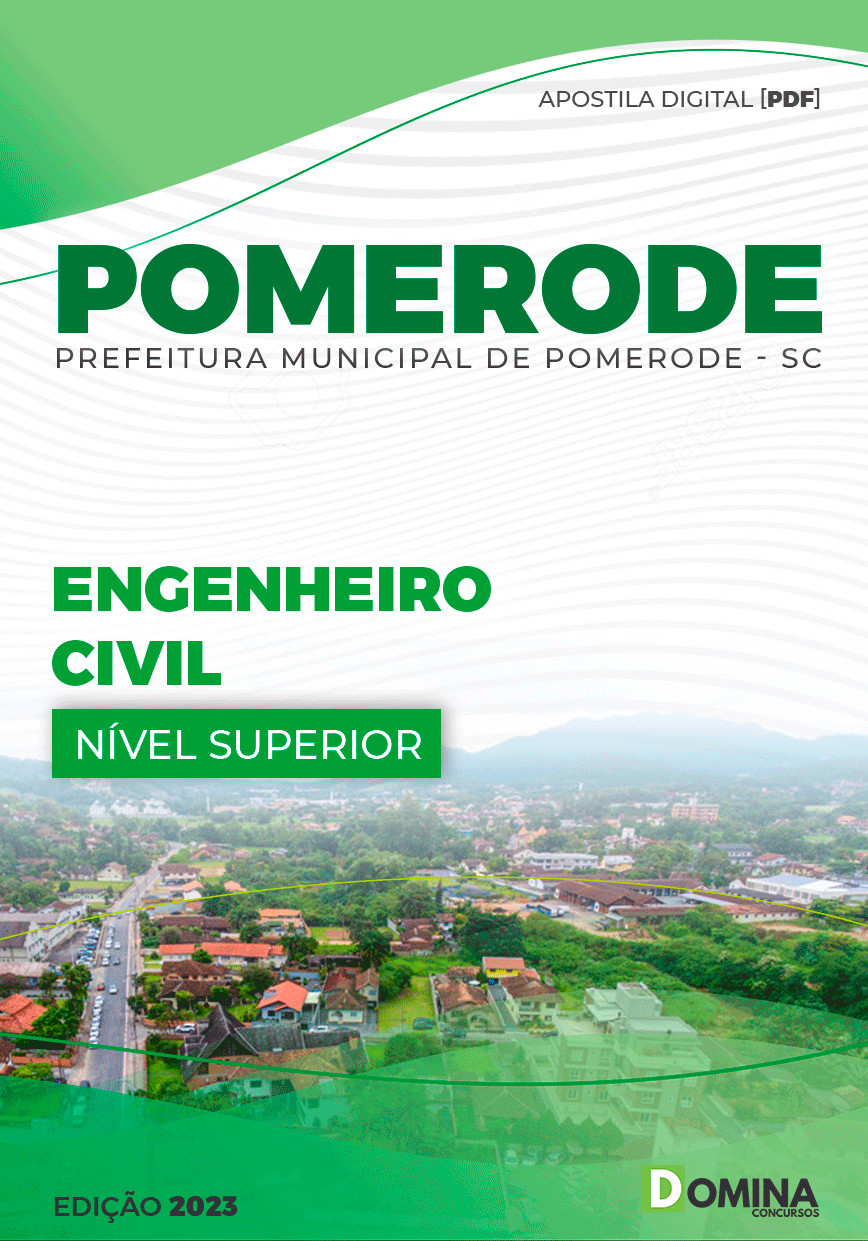 Apostila Pref Pomerode SC 2023 Engenheiro Civil