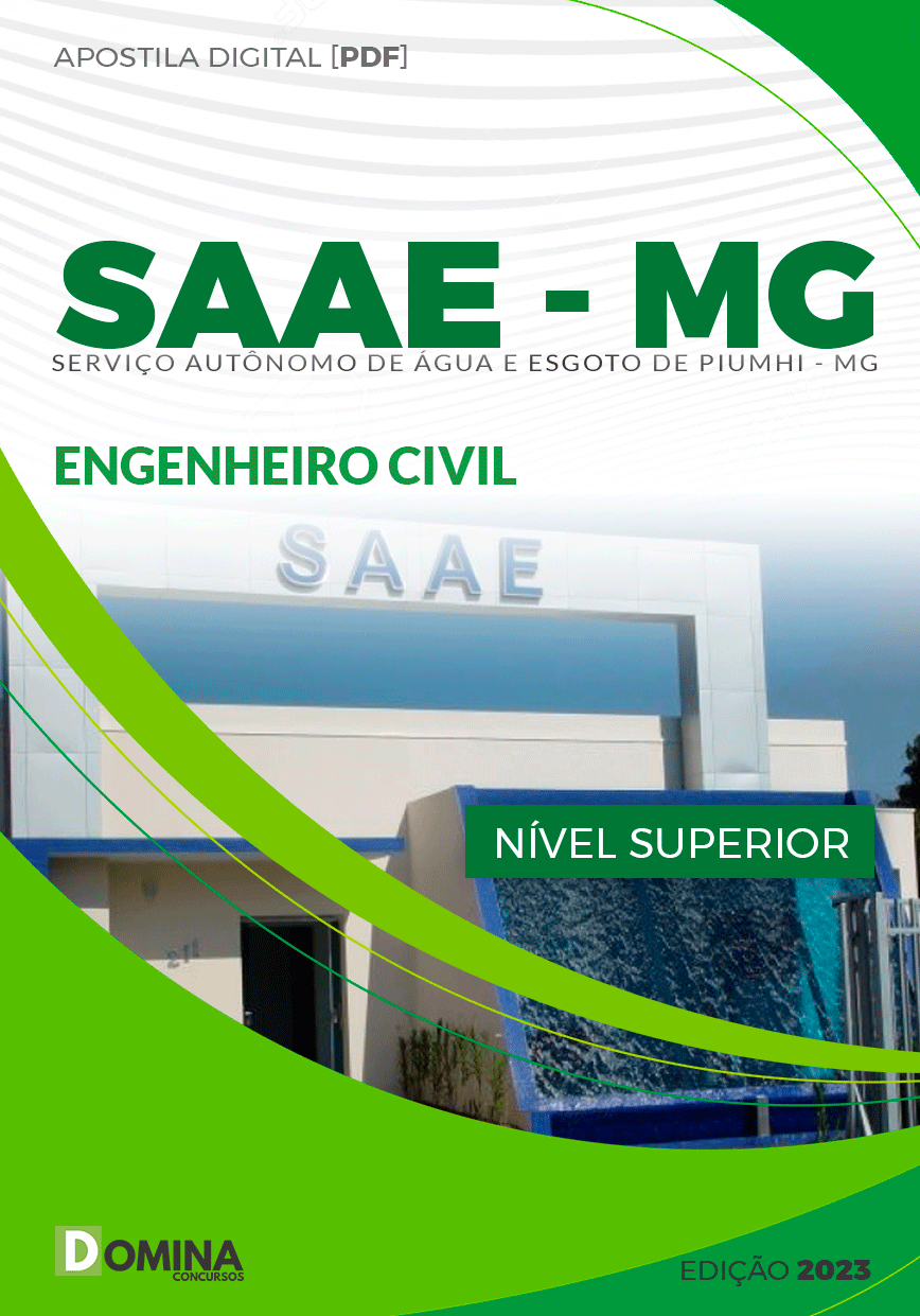 Apostila SAAE Piumhi MG 2023 Engenheiro Civil